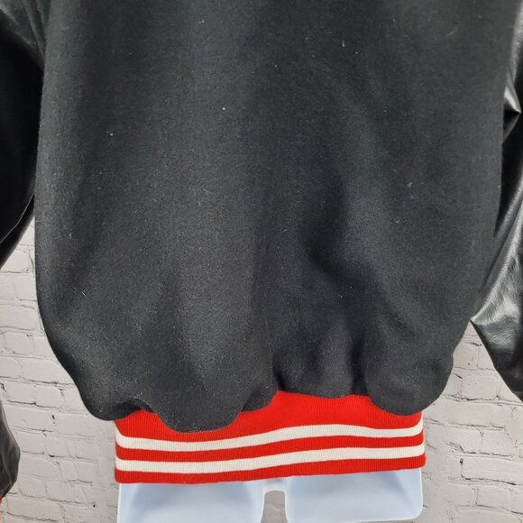 Awards USA Black Retro Letterman Varsity Band Jacket USA Made Size Medium M - Picture 8 of 11